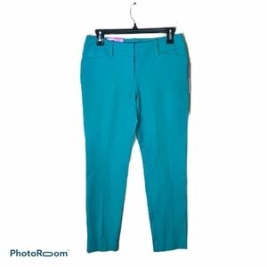 Mossimo Teal Blue Ankle Pants NWT Sz 4
